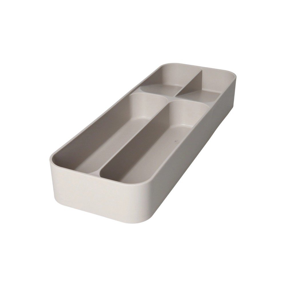 Šedý plastový příborník do zásuvky 13,5 x 39 cm – Brandani