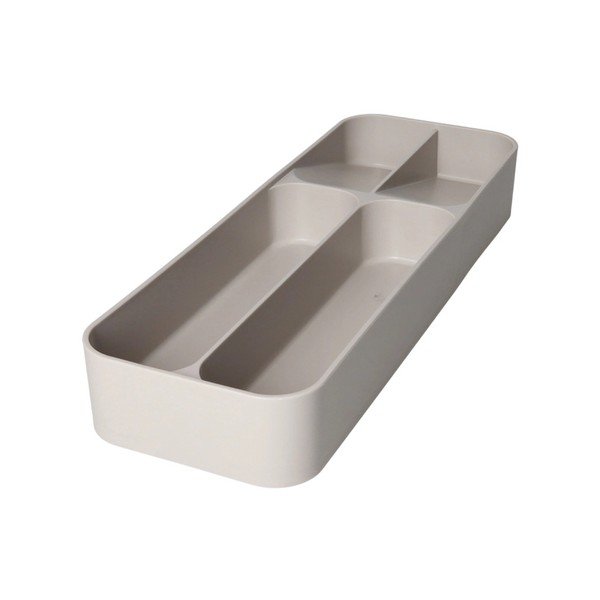 Šedý plastový příborník do zásuvky 13,5 x 39 cm – Brandani