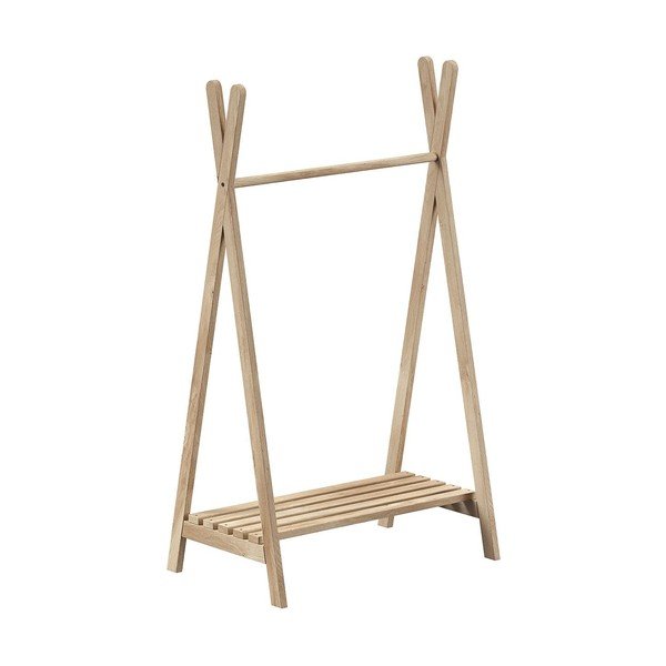 Dětský věšák z dubového dřeva v přírodní barvě 74x132 cm Forrest – Vipack