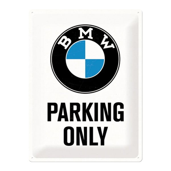Plechová cedule BMW Parking, 30x40 cm