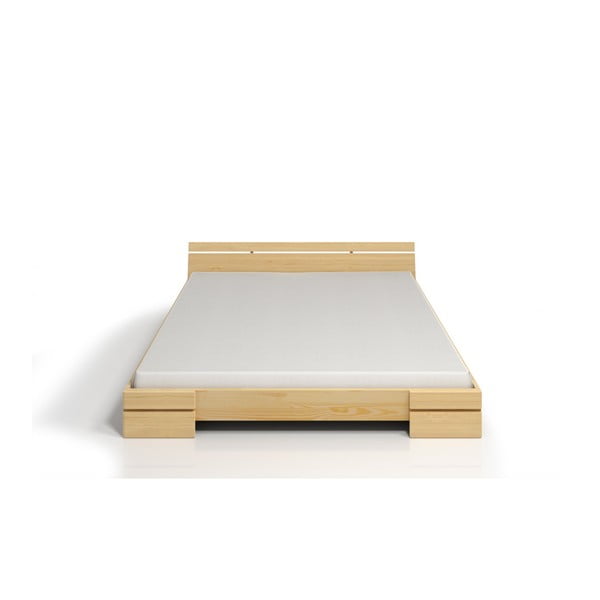 Dvoulůžková postel z borovicového dřeva SKANDICA Sparta, 140 x 200 cm-image-1