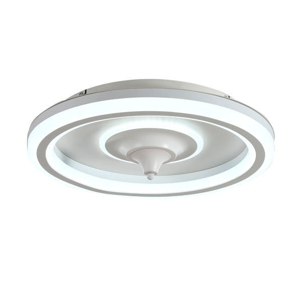 Bílé LED stropní svítidlo na dálkové ovládání/s ventilátorem Alan – SULION-image-3