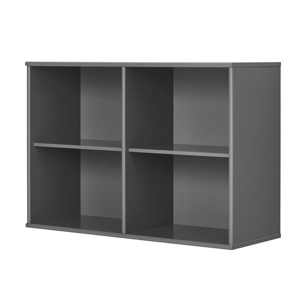 Antracitová závěsná knihovna 89x61 cm Mistral – Hammel Furniture-image-1