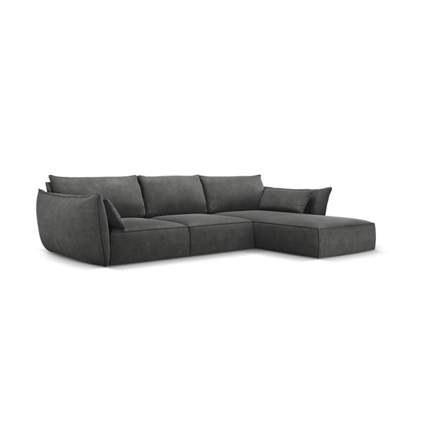 Šedá rohová pohovka (pravý roh) Vanda – Mazzini Sofas-image-2
