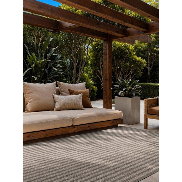 Šedý/krémový vnitřní a venkovní koberec 120x170 cm Haringey Linley – Ted Baker-image-1