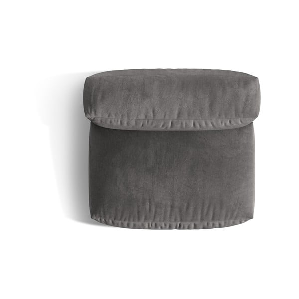 Šedý sametový modul pohovky (středový díl) Martina – Micadoni -image-3