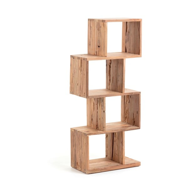 Knihovna z teakového dřeva v přírodní barvě 55x132x30 cm Aroba – Kave Home-image-2