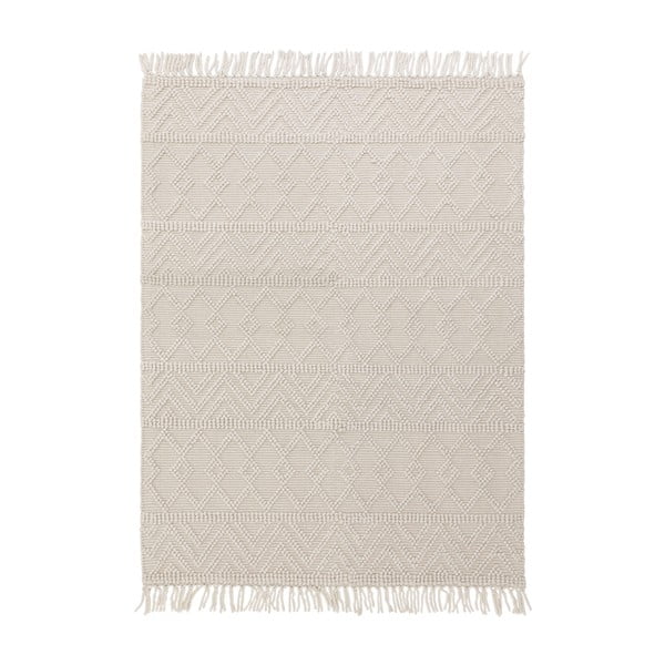 Krémový vlněný koberec 200x290 cm Asra – Asiatic Carpets