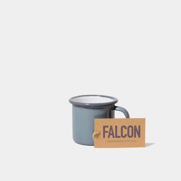 Šedý smaltovaný šálek na espresso Falcon Enamelware, 160 ml