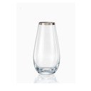Skleněná váza Crystalex Frost, výška 13 cm