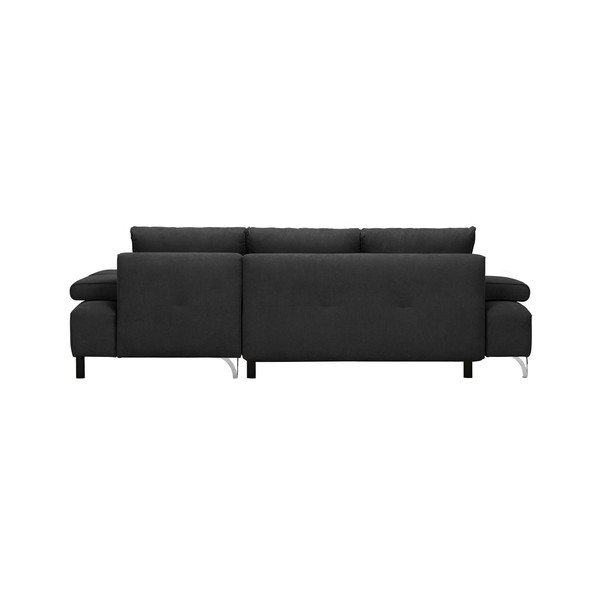 Tmavě šedá rohová rozkládací pohovka Windsor & Co Sofas Virgo, levý roh-image-2