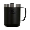 Černý termo hrnek z nerezové oceli 230 ml Stay-Hot Camp Mug Black – Stanley