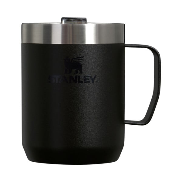 Černý termo hrnek z nerezové oceli 230 ml Stay-Hot Camp Mug Black – Stanley