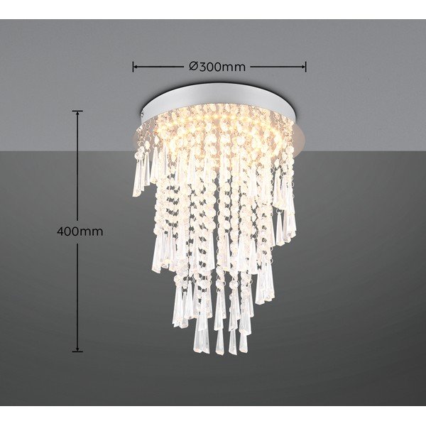 LED stropní svítidlo ve stříbrné barvě ø 30 cm Pomp – Reality-image-4