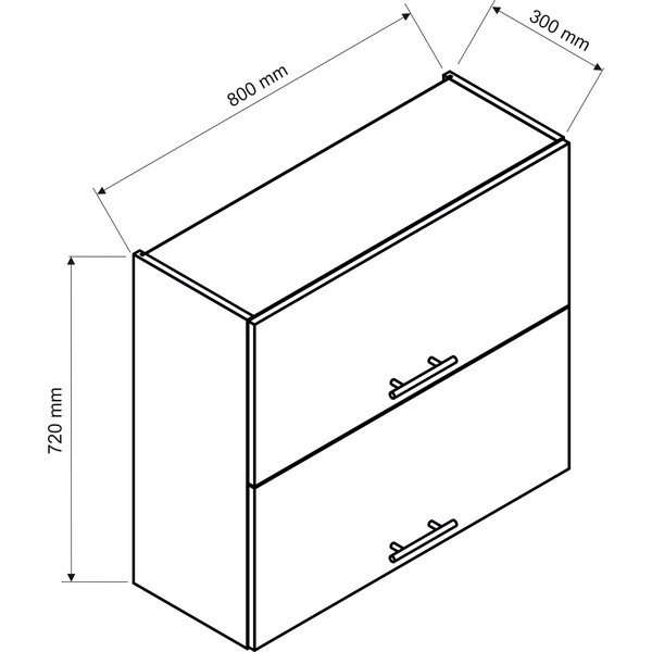 Horní kuchyňská skříňka (šířka 60 cm) Kai – STOLKAR-image-1