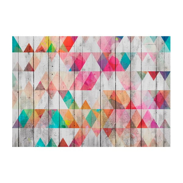 Velkoformátová tapeta Artgeist Rainbow Triangles, 200 x 140 cm