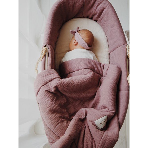 Tmavě fialová souprava do postýlky – Malomi Kids-image-1