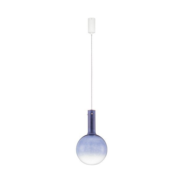 Modré skleněné LED stmívatelné závěsné svítidlo ø 25 cm Nostos – Nova Luce