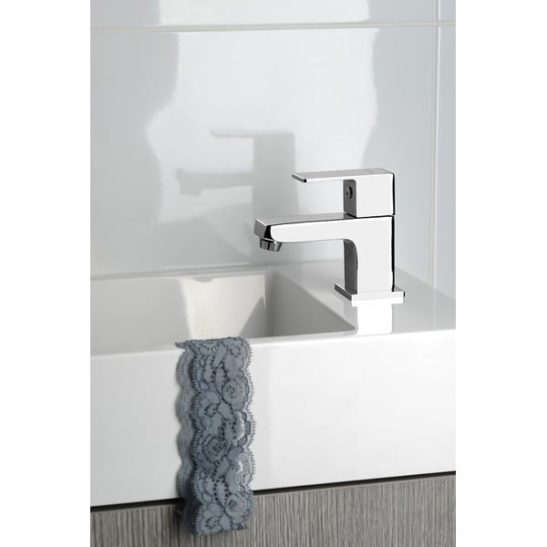 Umyvadlový ventil v leskle stříbrné barvě Small – Sapho-image-1