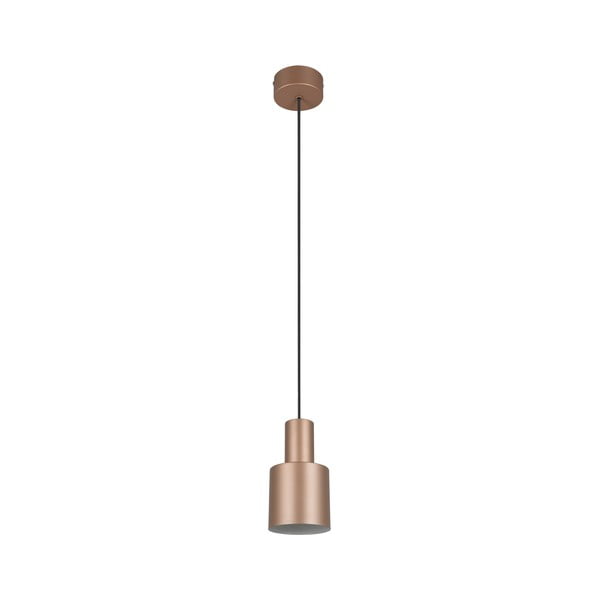 Hnědé závěsné svítidlo s kovovým stínidlem ø 12 cm Agudo – Trio