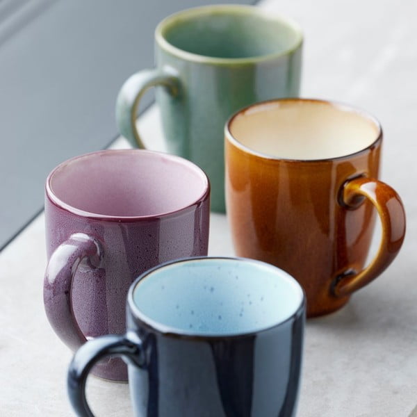 Černý/jantarový keramický hrnek 300 ml Black/Amber – Bitz-image-4