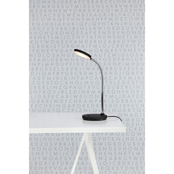 Černá stolní LED lampa Markslöjd Flex-image-1