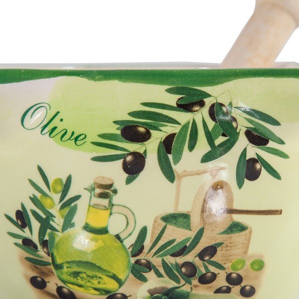 Zelený keramický hmoždíř Olive-image-1