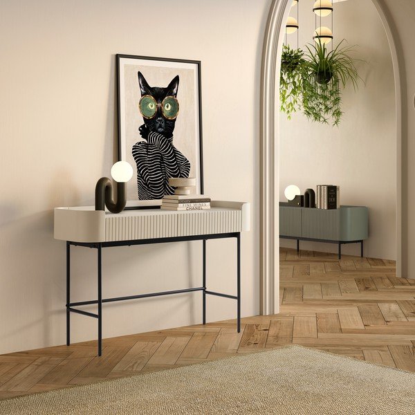 Zelený TV stolek 180x55x40 cm Willa – MOME-image-1