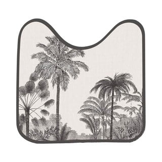 Černo-béžová WC koupelnová předložka 45x45 cm Cocoty – douceur d'intérieur