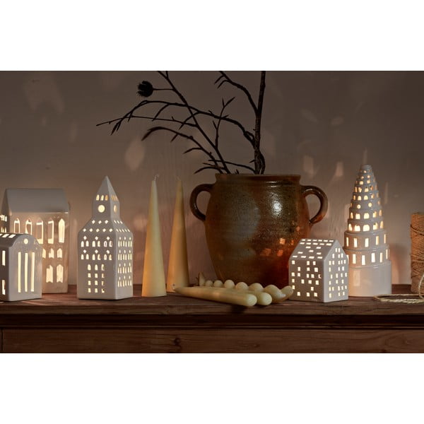 Keramický svícen na čajovou svíčku Urbania Lighthouse Church Tower – Kähler Design-image-3