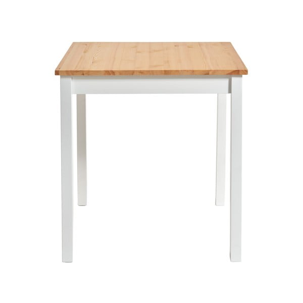 Jídelní stůl z borovicového dřeva s bílou konstrukcí Bonami Essentials Sydney, 70 x 70 cm-image-2