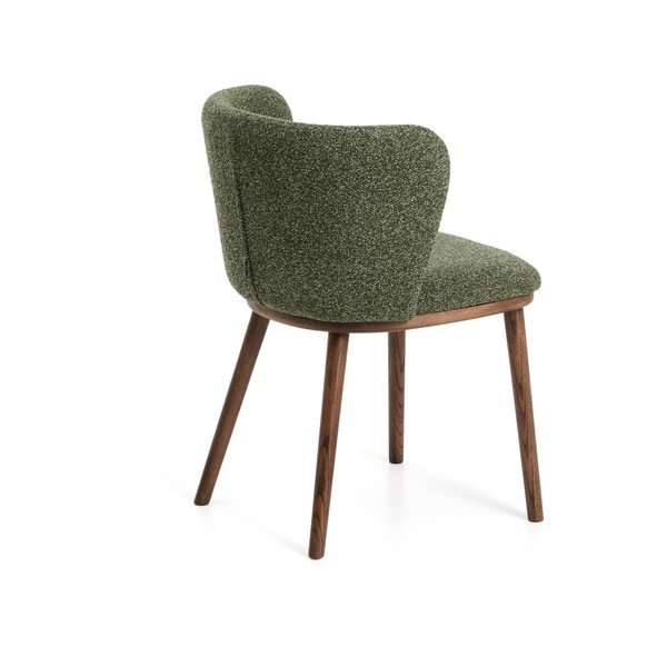 Zelené čalouněné jídelní křeslo Ciselia – Kave Home-image-3