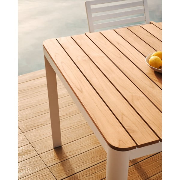 Hliníkový zahradní jídelní stůl 90x163 cm Bona – Kave Home-image-4