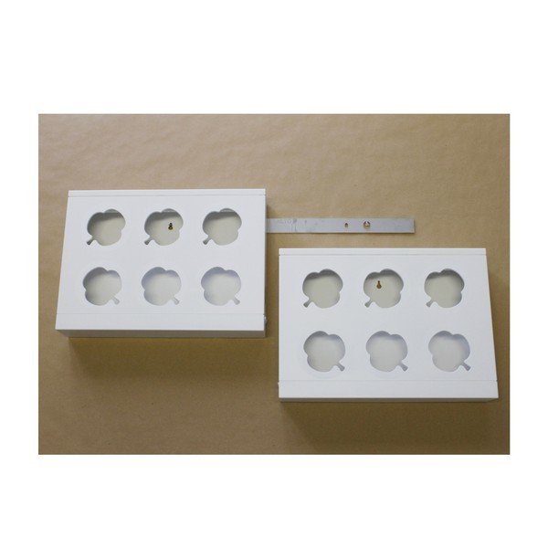 Vertikální květináč s neviditelným stojanem HOH! Duo Smart Bianco, 78x27 cm-image-3