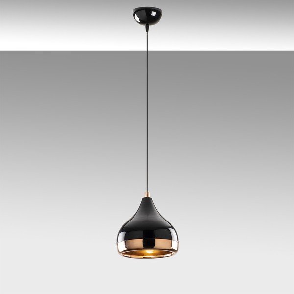 Závěsné svítidlo v černo-měděné barvě Opviq lights Yildo, ø 17 cm-image-1