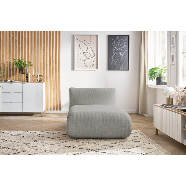 Béžový manšestrový modul pohovky Lecomte – Bobochic Paris-image-1