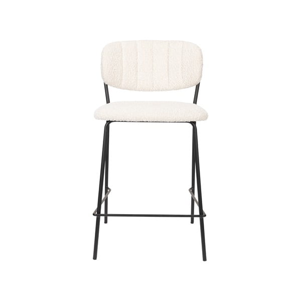 Bílé barové židle v sadě 2 ks 89 cm Jolien – White Label-image-2