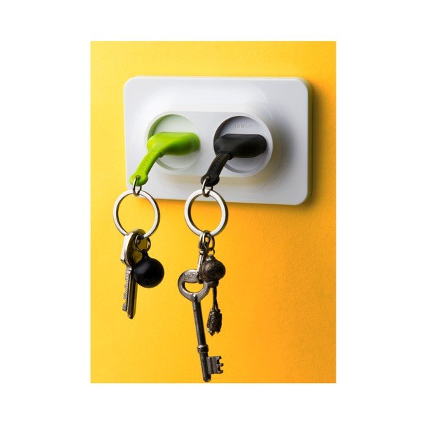 Věšák na klíče Unplug Key Ring, zelená/černá-image-2