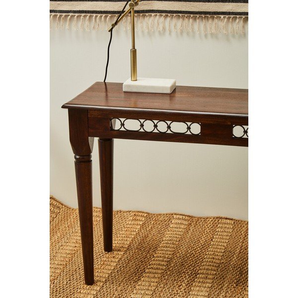 Konzolový stolek z masivu rosewood v tmavě přírodní barvě 45x120 cm Srina – Premier Housewares-image-3