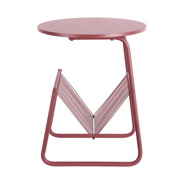 Kovový kulatý odkládací stolek ø 40 cm Riqueza Revista – Leitmotiv-image-3