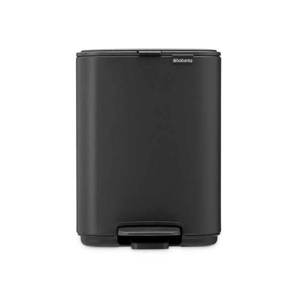 Tmavě šedý nášlapný ocelový odpadkový koš 4 l Bo – Brabantia-image-2