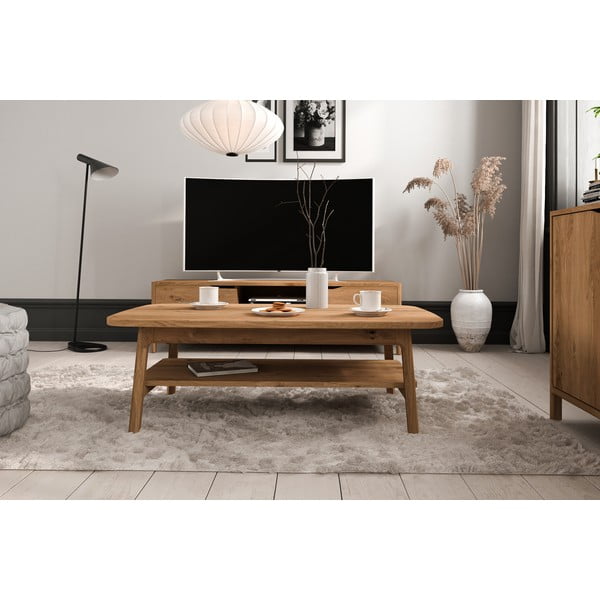 Konferenční stolek z dubového dřeva v přírodní barvě 70x110 cm Twig – The Beds-image-1