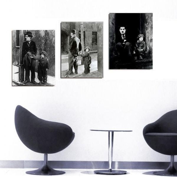 3dílný obraz Charlie, 45x90 cm
