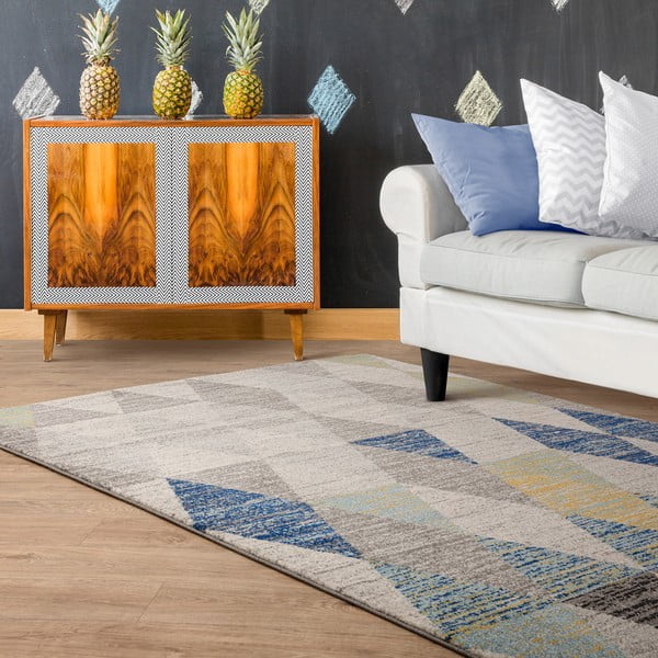 Modrý koberec 120x170 cm Muse Harlequin Blue – Asiatic Carpets-image-1