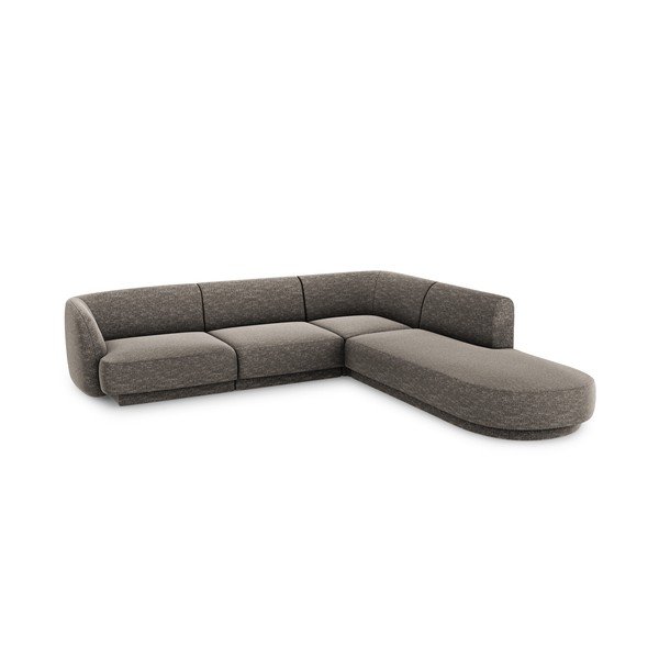Šedá rohová pohovka (pravý roh) Miley – Micadoni Home-image-3