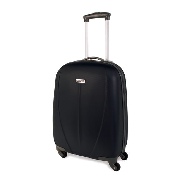 Černý cestovní kufr na kolečkách Arsamar Wright, výška 55 cm