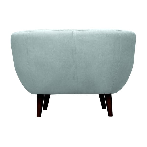 Modrozelené křeslo Mazzini Sofas Toscane, černé nohy-image-2
