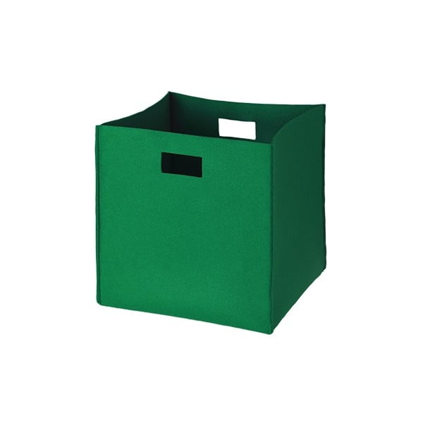 Plstěná krabice 36x35 cm, zelená