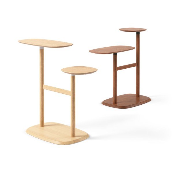 Odkládací stolek z bukového dřeva 36x87 cm Swivo – Umbra-image-3