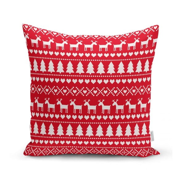 Sada 4 vánočních povlaků na polštář a běhounu na stůl Minimalist Cushion Covers Christmas-image-1